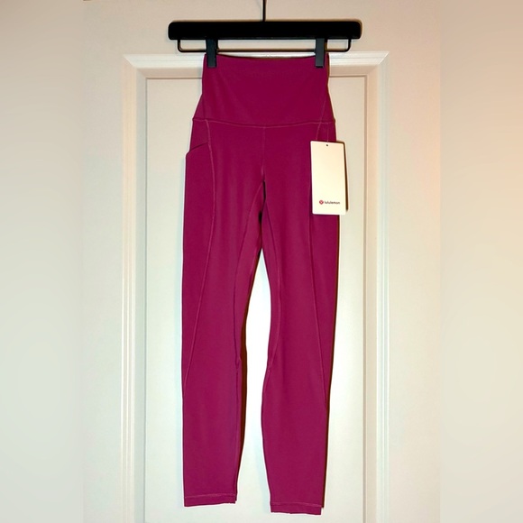 🆕 Lululemon Align High-Rise Pant with Pockets 25" in Washed Mauve Size 0 - Picture 6 of 8